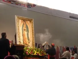 Cardinal Norberto Rivera, Archbishop of Mexico City, incenses an image of Our Lady of Guadalupe at the start of a conference in Mexico City, Nov. 16, 2013. ?w=200&h=150