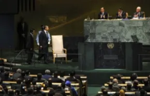 Obama speaks at the United Nations Sept. 25, 2012.   UN Photo, Jennifer S. Altman.