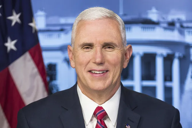 Official portrait of Vice President Mike Pence Credit White House Public Domain CNA