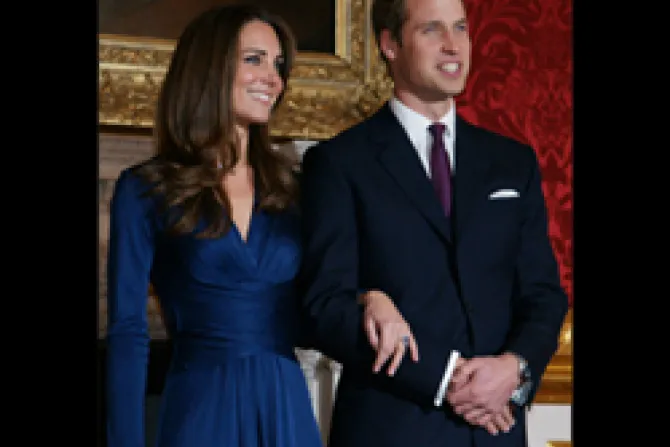 Official portrait photograph for the engagement of Prince William and Miss Catherine Middleton Copyright 2010 Mario Testino CNA World Catholic News 4 7 11