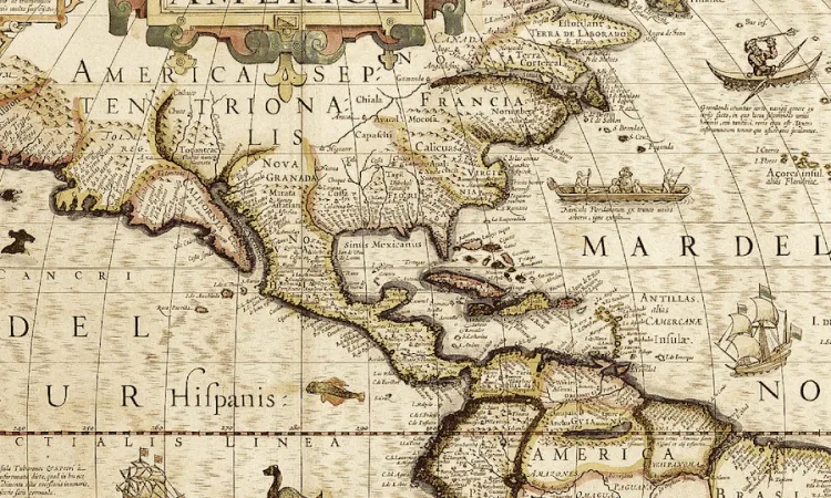 Old World Map Americas Rosario Fiore via Flickr
