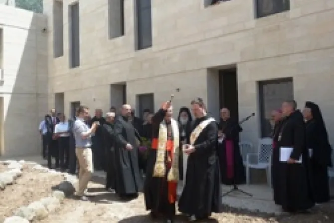On the Solemnity of the Ascension Cardinal Joachim Meisner blessed the new Benedictine monastery in Tabgha May 17 201 Credit LPJ CNA World Catholic News 5 23 12
