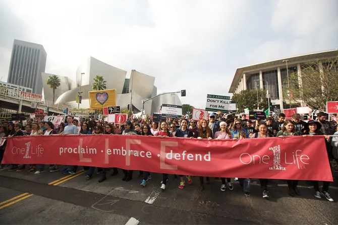 OneLife pro life March 5 in LA California on Jan 23 2016 Courtesy of the Archdiocese of LA CNA