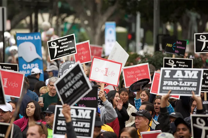 OneLife pro life March 8 in LA California on Jan 23 2016 Courtesy of the Archdiocese of LA CNA