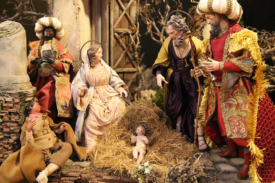 One of the Nativity sets on display at the '100 Cribs' exhibit at the Basilica of St. Mary del Popolo in Rome, Dec. 15, 2014. ?w=200&h=150