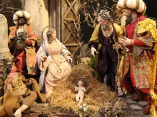 One of the Nativity sets on display at the '100 Cribs' exhibit at the Basilica of St. Mary del Popolo in Rome, Dec. 15, 2014. 