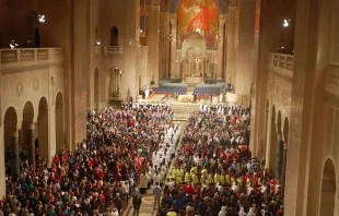 Mass celebrated inside the National Shrine of the Immaculate Conception in Washington, DC. CNA file photo null