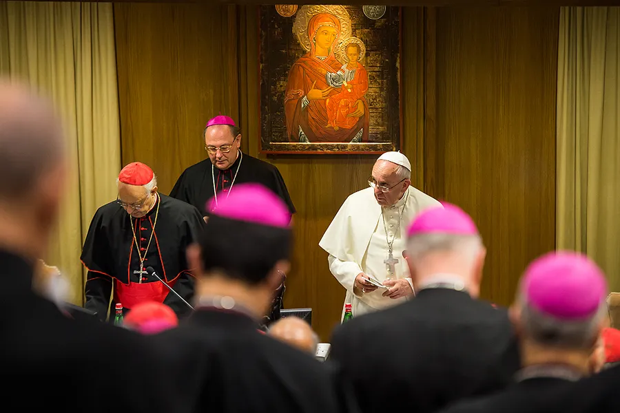 Bishops with Pope Francis at the Vatican on Oct. 6, 2014. ?w=200&h=150