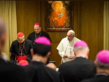  Opening Session of the Extraordinary Assembly of the Synod of Bishops at the Vatican on Oct. 6, 2014. 