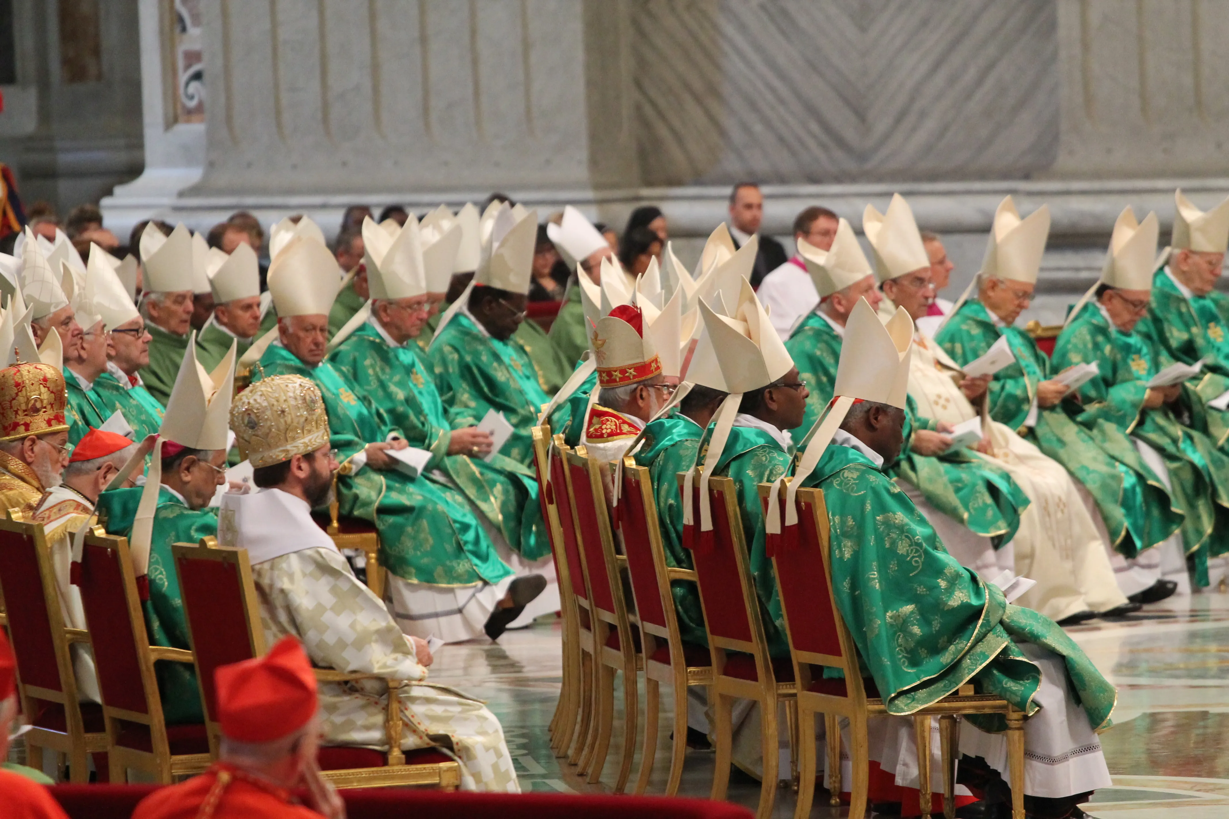 Bishops from around the world gather for the inaugural Mass of the 2014 Synod on the Family. ?w=200&h=150