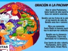 The Prayer to Pachamama posted by Caritas Venado Tuerto.
