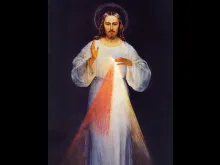 Original painting of the Divine Mercy, by Eugeniusz Kazimirowski in 1934.