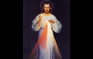 Original painting of the Divine Mercy, by Eugeniusz Kazimirowski in 1934. Wikimedia Commons 4.0. 