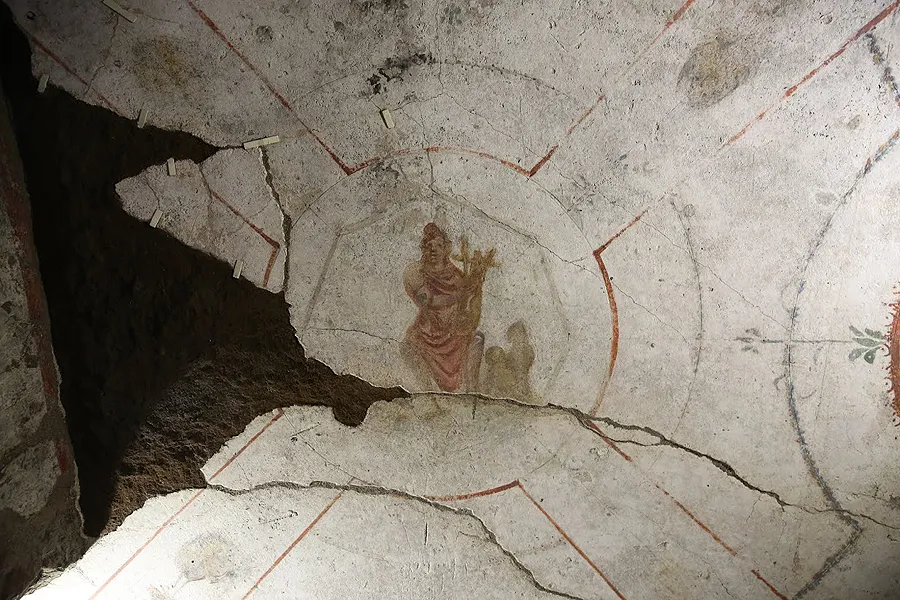 An image of Orpheus in Rome's Catacombs of St. Callixtus. ?w=200&h=150