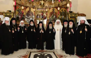 Eastern Orthodox Primates gathered in Crete to prepare for the pan-Orthodox Council, June 17, 2016.   GOA/DIMITRIOS PANAGOS. Photo courtesy of the Ecumenical Patriarchate of Constantinople.