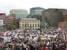 Canada's 15th annual National March for Life in Ottowa on May 10, 2012.