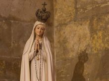 Our Lady of Fatima statue in Lisbon, Portugal, May 9, 2017. 