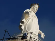 The statue of Our Lady of Lebanon at Harissa, Lebanon. 