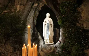 Our Lady of Lourdes grotto, Lourdes, France.   Elise Harris/CNA