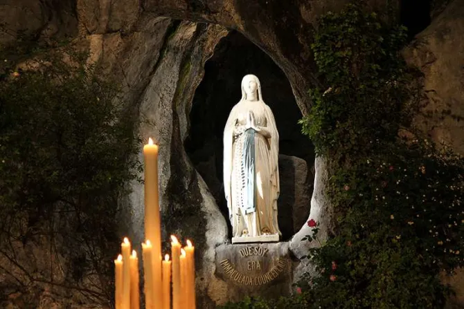 Our Lady of Lourdes grotto Lourdes France Credit Elise Harris CNA