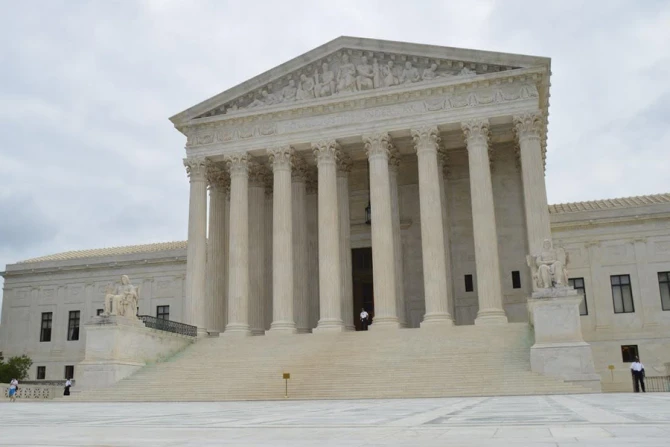 Outside 14 of the Supreme Court in Washington DC during the courts ruling in favor of legalizing gay marriage on June 26 2015 Credit Addie Mena CNA 6 26 15