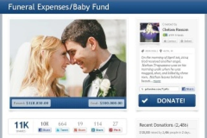 Over 100000 was raised for the Trapuzzano family online screenshot CNA 4 4 14