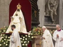 Pope Francis celebrates Mass for Solemnity of Mary, Mother of God Jan. 1, 2020. 