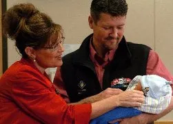 Alaska Governor, Sarah Palin, her husband Todd and baby,Trig.   Photo ?w=200&h=150