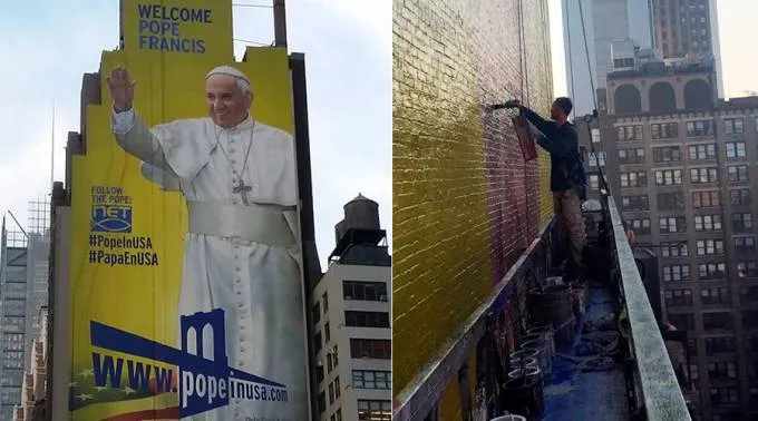 A giant mural of Pope Francis in New York City. ?w=200&h=150