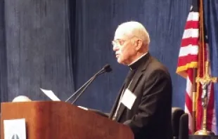 Papal Nuncio to the U.S. Archbishop Carlo Vigano addresses the 2012 USCCB Fall Meeting.   Michelle Bauman-CNA.
