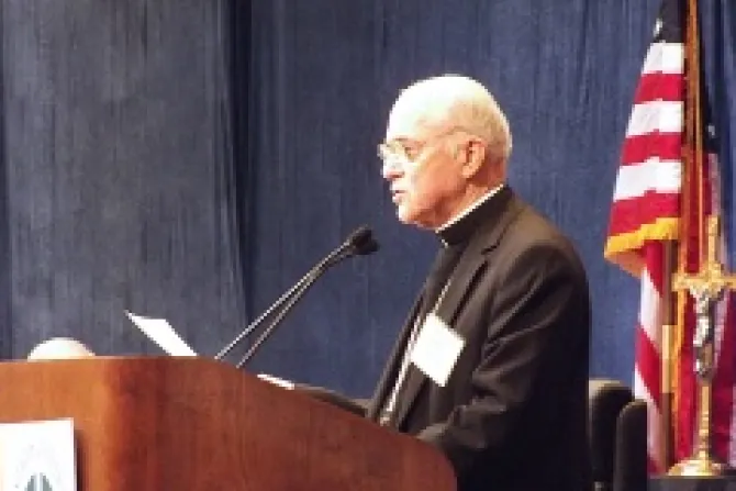 Papal Nuncio to the US Archbishop Carlo Vigano addresses the USCCB Fall Meeting Credit Michelle Bauman CNA CNA500 US Catholic News 11 12 12