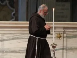 Papal Preacher Fr. Raniero Cantalamessa after giving the homily during Good Friday's Passion liturgy on April 18, 2014 ?w=200&h=150