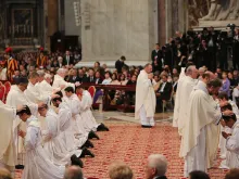 A Mass of priestly ordination in St. Peter's Basilica, April 26, 2015. 