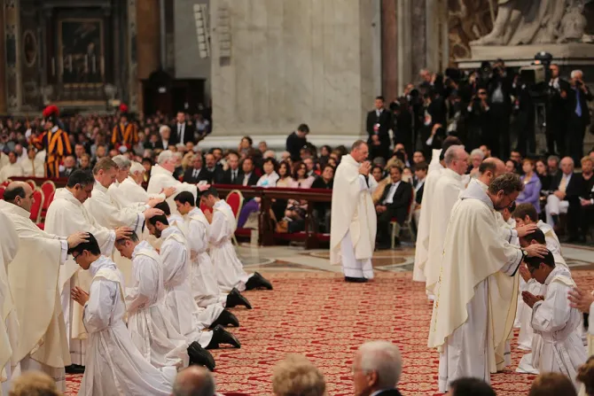 Papal ordination of priests 4 in St Peters Basilica on April 26 2015 Credit Bohumil Petrik CNA 4 26 15