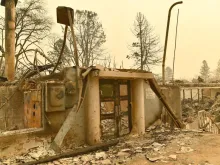 Paradise Elementary School was damaged in the 2018 California fires. 