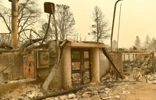 Paradise Elementary School was damaged in the 2018 California fires.   Josh Edelson/AFP/Getty News.