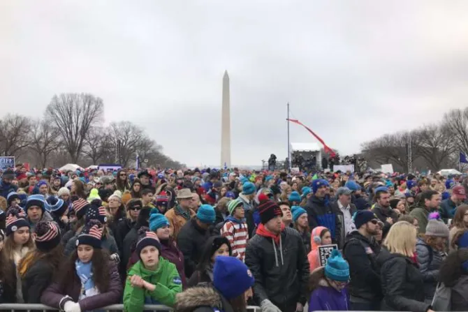 Participants at the 2019 March for Life Credit  Christine RousselleCNA