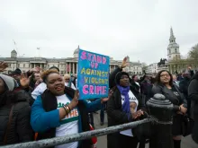 The Standing Together to stop knife crime rally in London, April 6, 2019. 