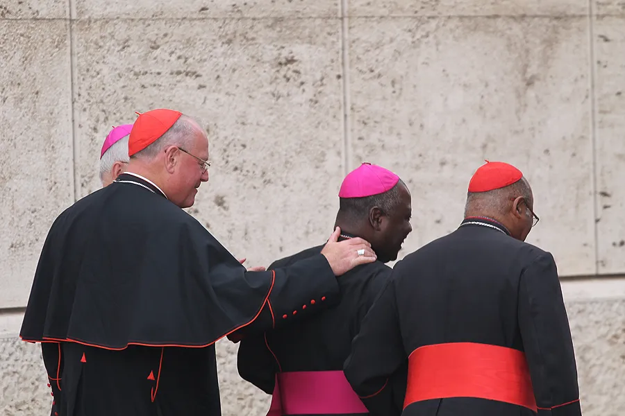 Participants in the 2014 synod depart the the Vatican's Synod Hall, October 13, 2014. ?w=200&h=150