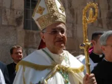 Patriarch Fouad Twal, Latin Patriarch of Jerusalem. 