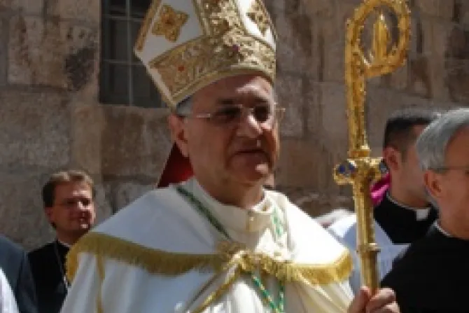 Patriarch Fouad Twal Latin Patriarch of Jerusalem Credit Latin Patriarchate of Jerusalem CNA World Catholic News 11 15 12