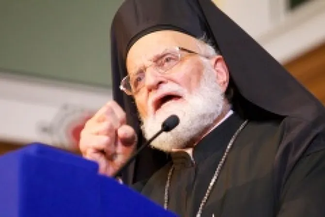 Patriarch Gregorios III Credit Weenson Oo picture unet CNA Syria Catholic News 10 22 13