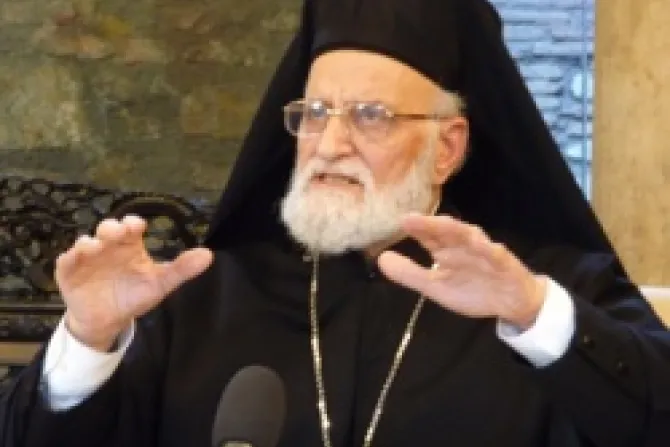 Patriarch Gregorios III Laham 3 EWTN World Catholic News 3 15 12