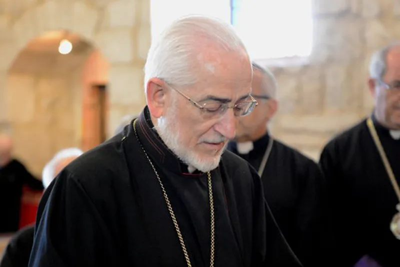 Pope Francis honors the late Armenian Catholic patriarch on the day of his funeral