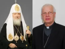 Patriarch of Moscow Kirill I and Archbishop Jozef Michalik (l to r).