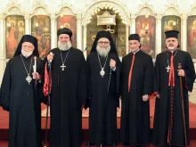 The five patriarchs of Antioch at their June 8 meeting in Damascus. 