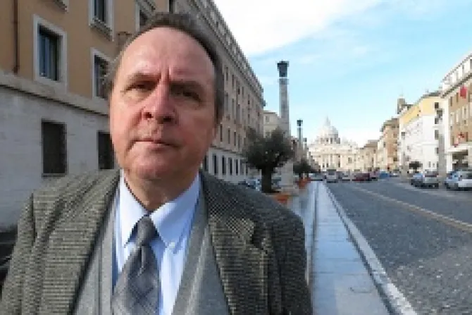 Paul Badde of Die Welt in Rome on Feb 12 2013 Credit Alan Holdren CNA 2 CNA US Catholic News 2 12 13
