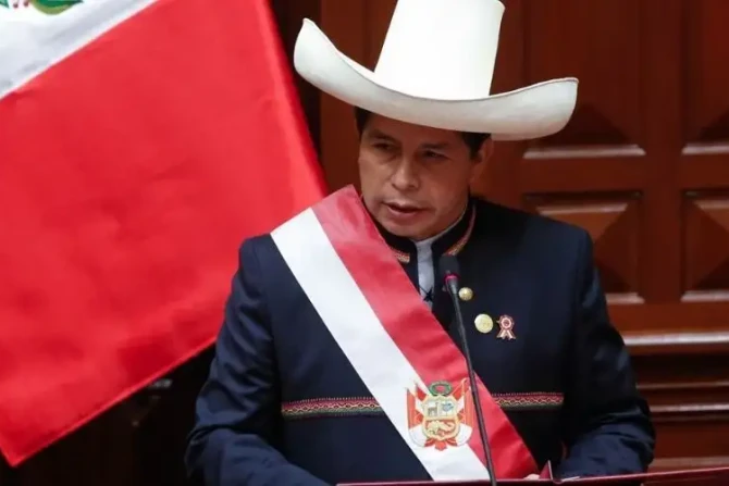 Pedro Castillo, who was inaugurated as president of Peru July 28, 2021.