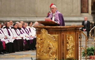 Penitential celebration with Pope Francis in St. Peter's Basilica on March 4, 2016.   Alexey Gotovskyi/CNA.