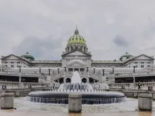 The Pennsylvania capitol building. 
